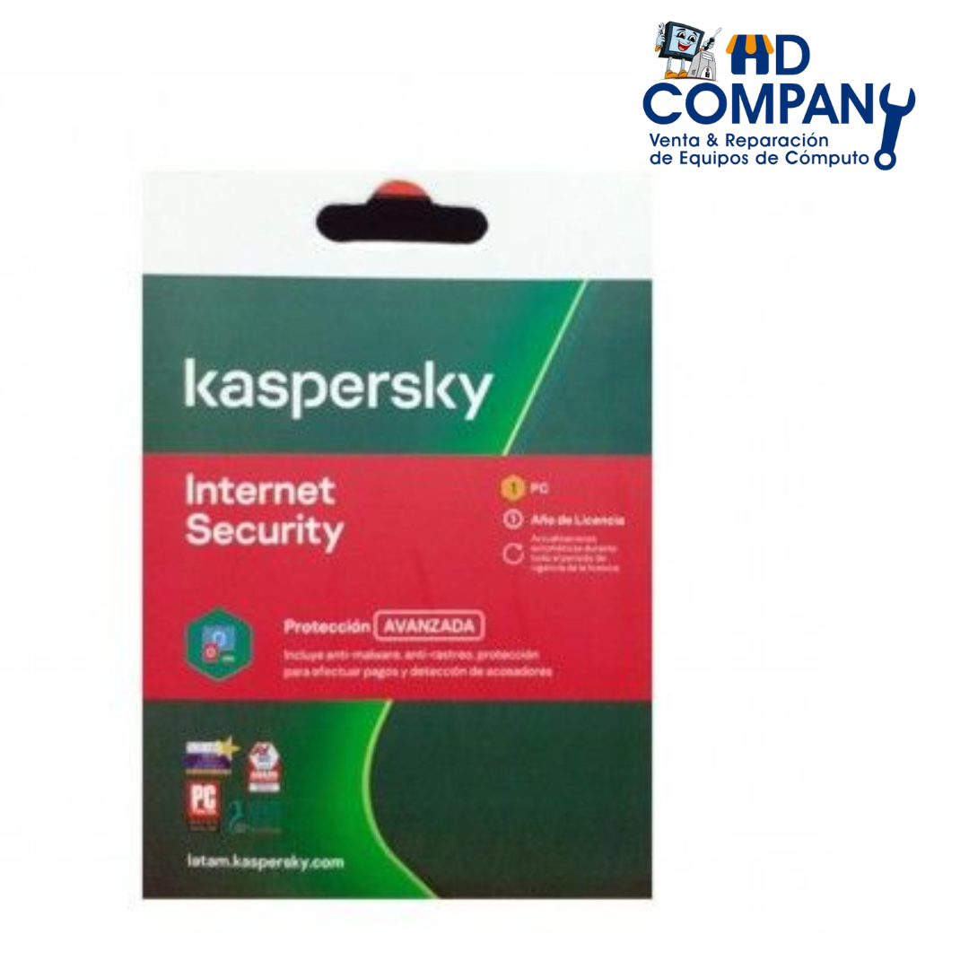 Antivirus Licencia 12 meses Kaspersky Internet Security 1 PC