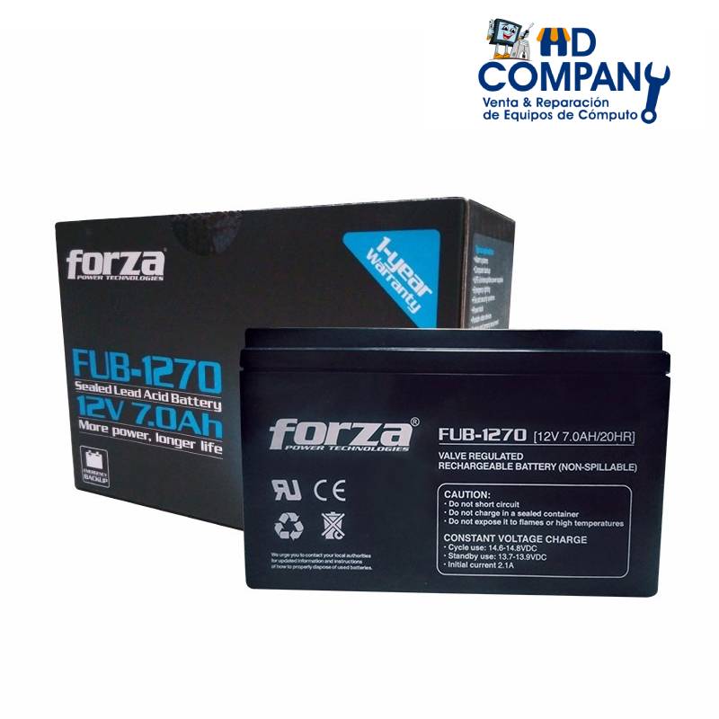 Bateria FORZA FUB-1270 12V 7.0AH | para ups