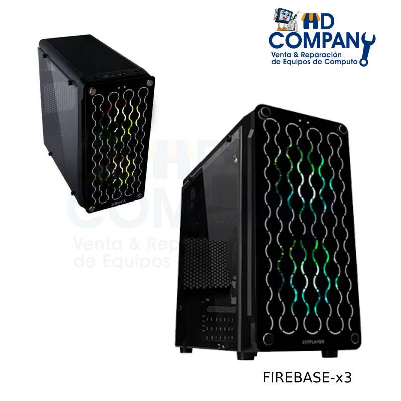 Case 1STPLAYER gamer FIREBASE-x3 2 cooler s/f