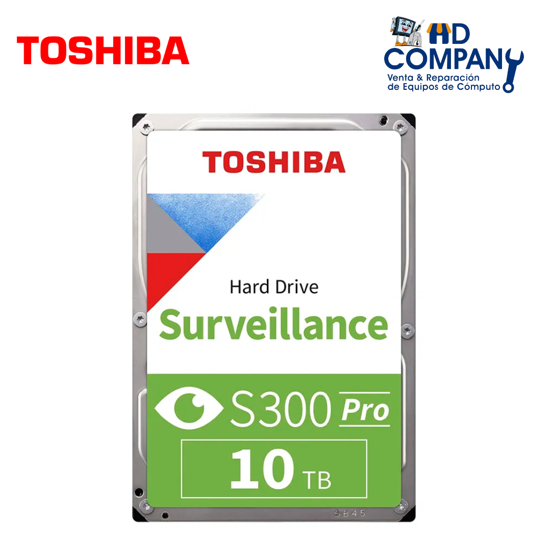 Disco duro Interno Toshiba S300 Pro, 10TB, SATA 6.0 Gb/s, 7200rpm, 3.5", Cache 256M
