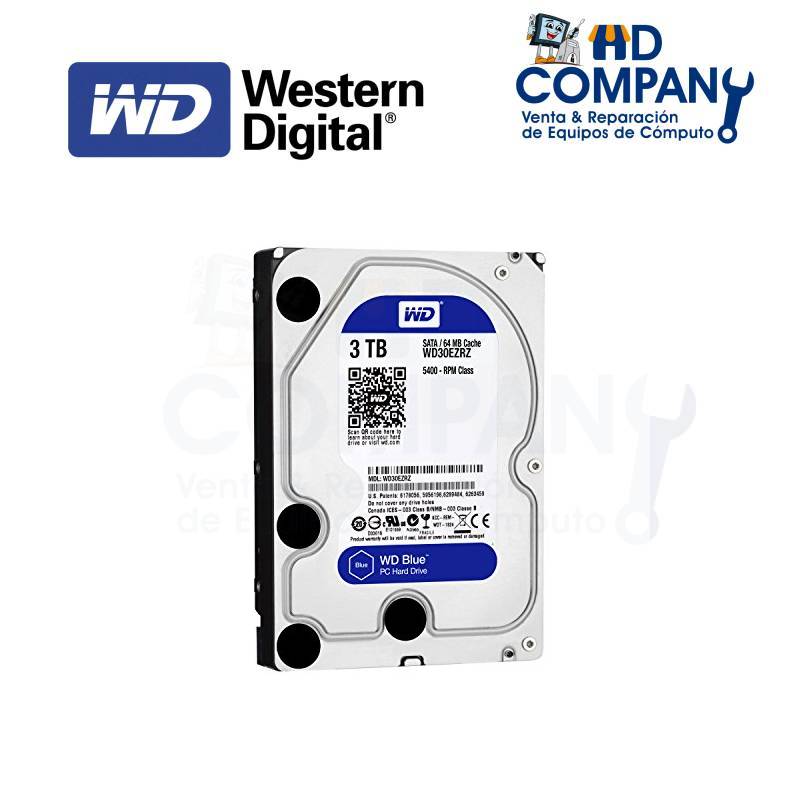 Disco duro WESTERN DIGITAL 3TB SATA3 3.5" 64MB 5400RPM (WD30EZRZ)