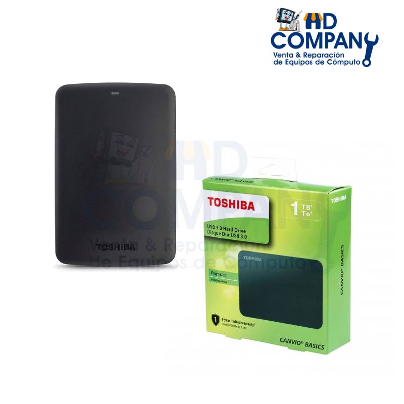 HDD externo TOSHIBA 1TB CANVIO BASIC 3.0 (HDTB410XK3AA)