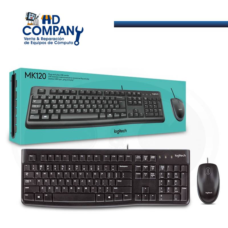 Kit teclado y mouse LOGITECH MK120 | 920-004428