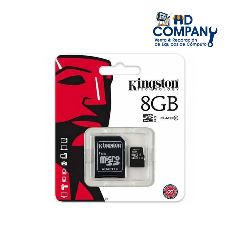 Memoria KINGSTON micro sd CANVAS 8GB clase 10