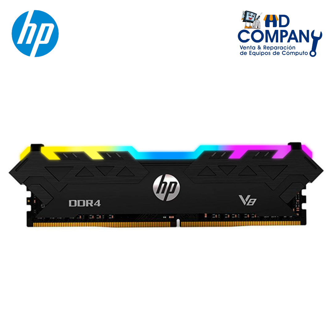 Memoria ram DDR4  HP V8, 8GB, 3200 MHz, PC4-25600, RGB