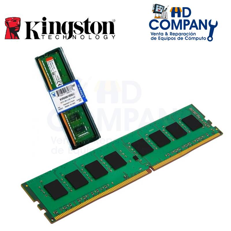 Memoria ram DDR4 KINGSTON 8gb, 2666 MHZ (KVR26N19S6/8)