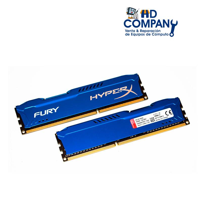 Memoria ram DDR3 KINGSTON HYPERX FURY BLUE, 4GB, 1866 MHZ (HX318C10F/4)