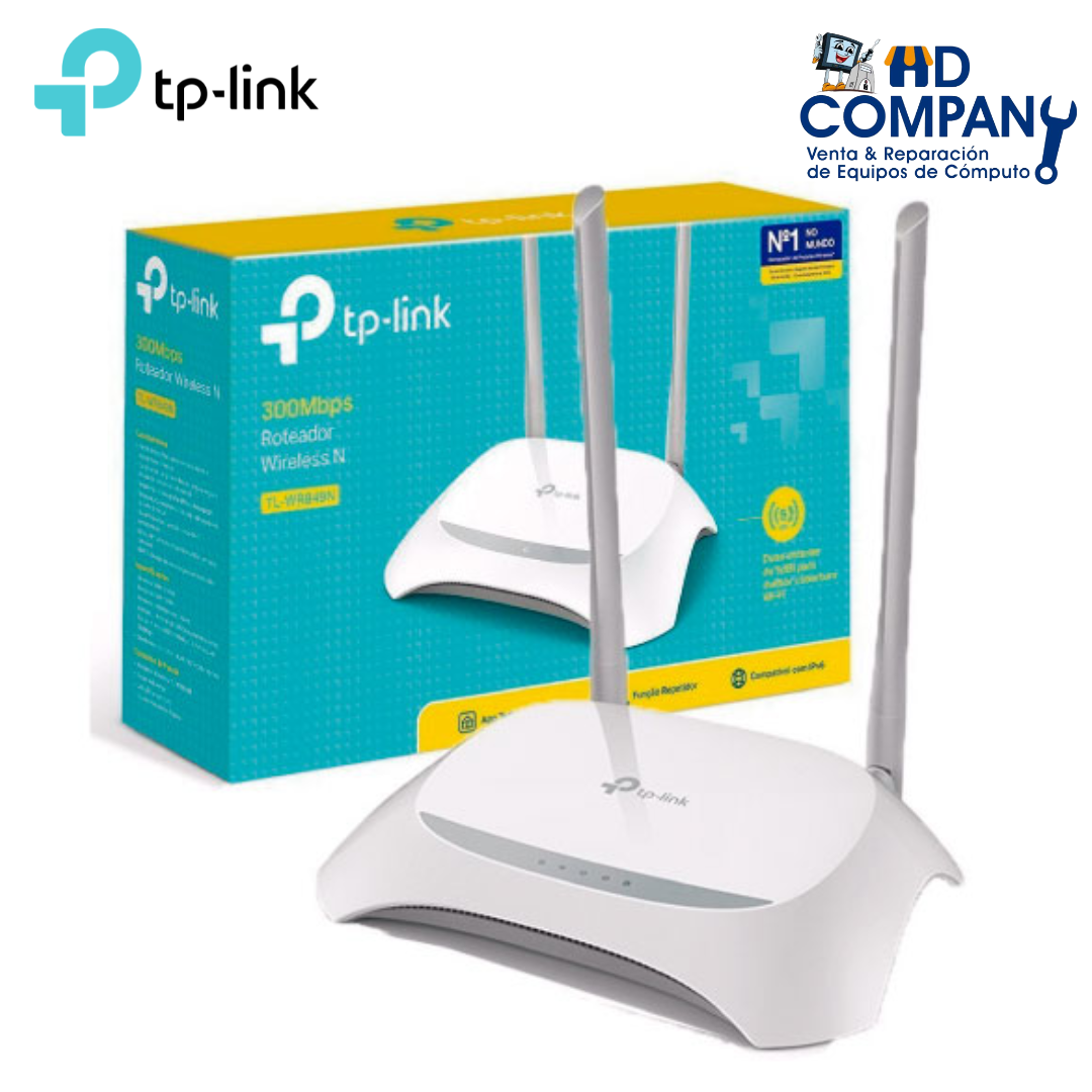 Router inalambrico TP-LINK TL-WR850N, 300 Mbps, 2.4 GHz 2 antenas