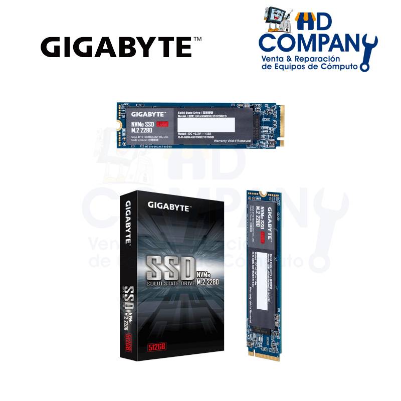 SSD solido NVME M.2 GIGABYTE 512GB (GP-GSM2NE3512GNTD)