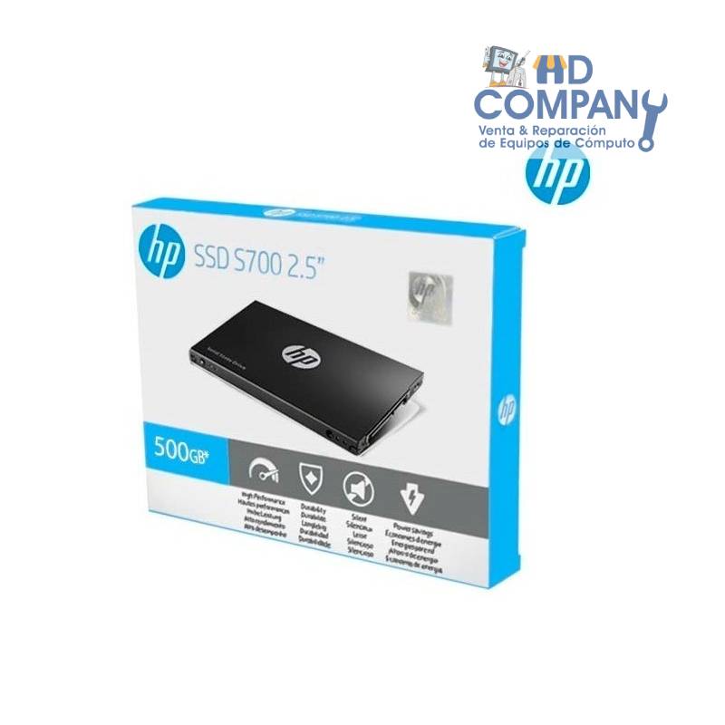 SSD solido HP S700 2.5 500GB, SATA 6.0 Gb/s, 2.5", 7mm.