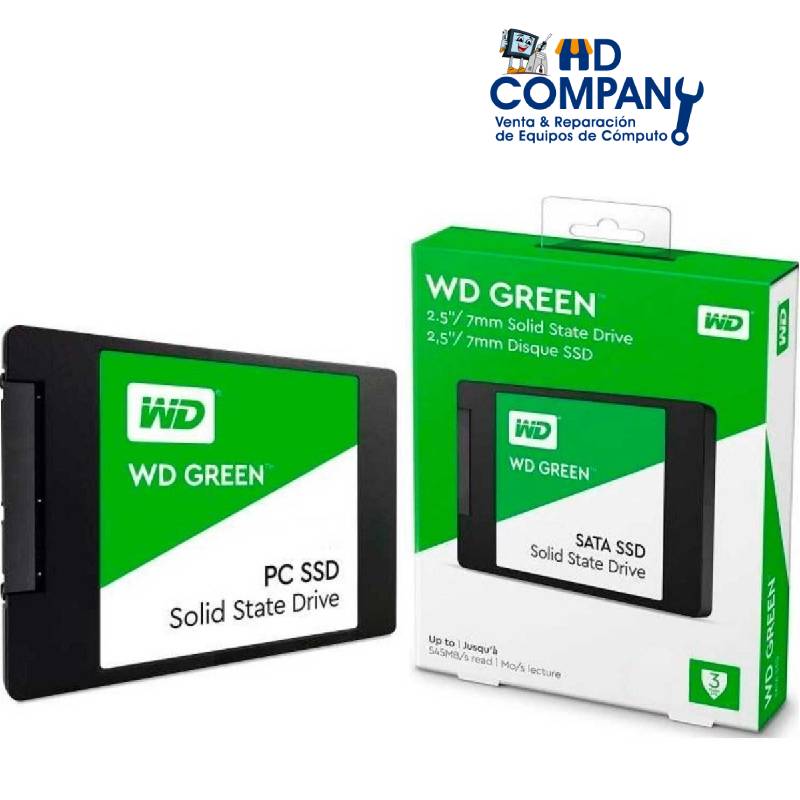 SSD solido WESTERN DIGITAL GREEN 480gb (WDS480G2G0A)