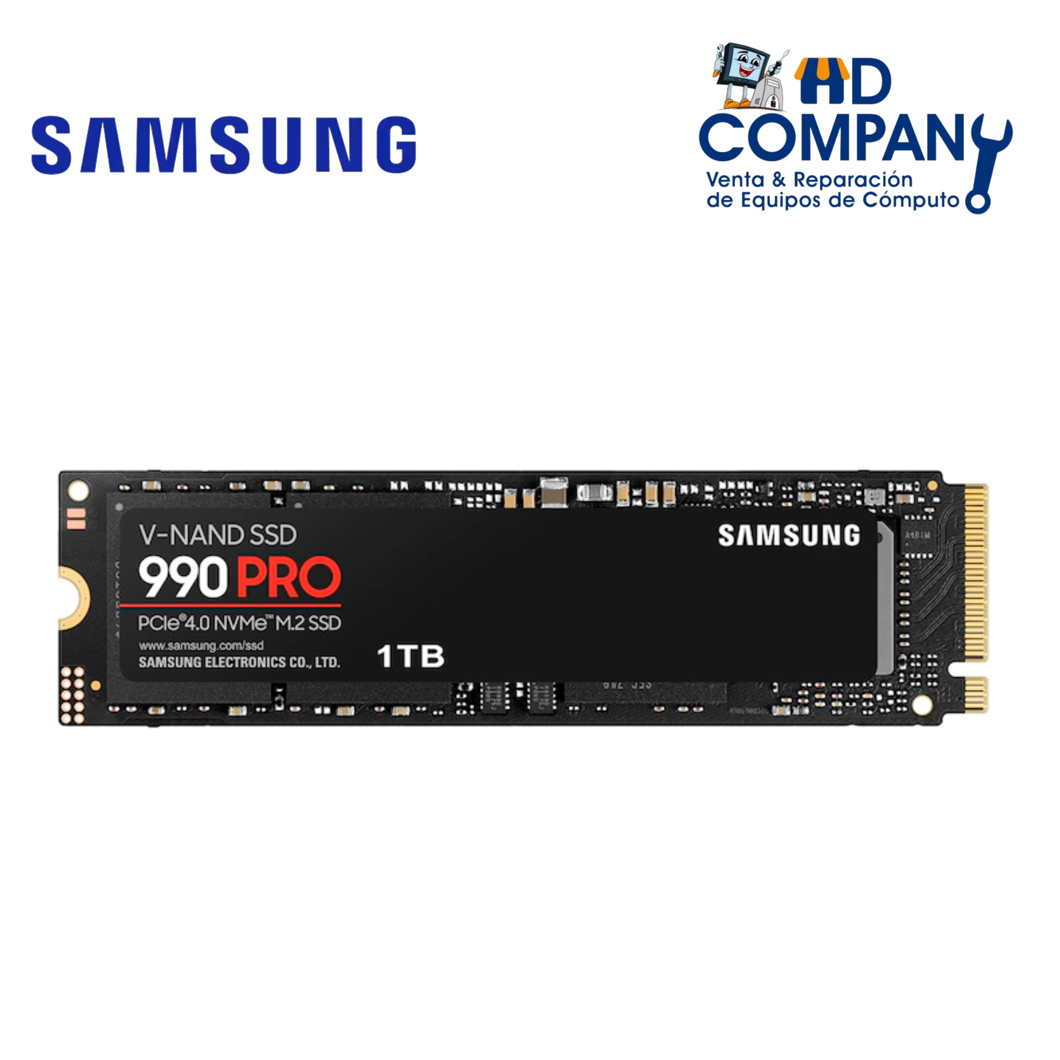 SSD solido SAMSUNG 990 PRO 1TB M.2 NVMe PCIe GEN4