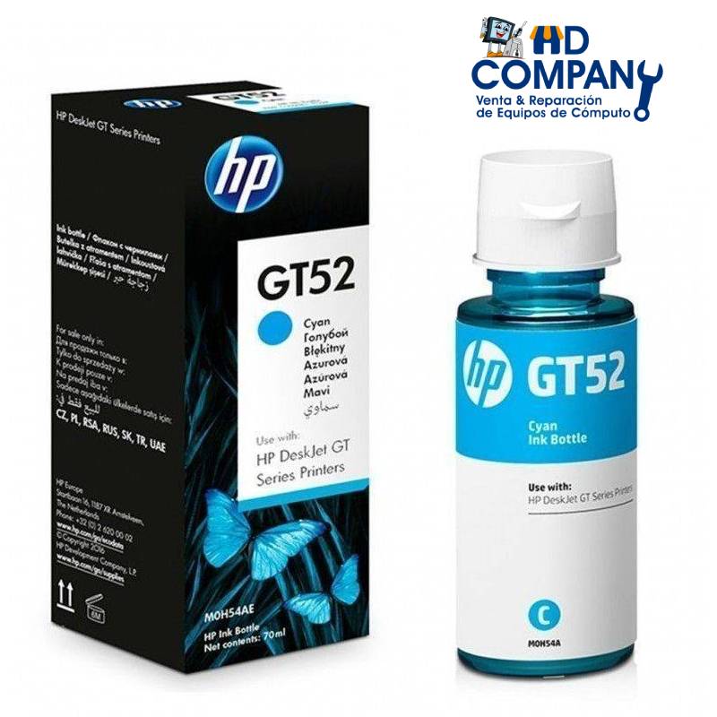 Tinta HP GT52 cyan