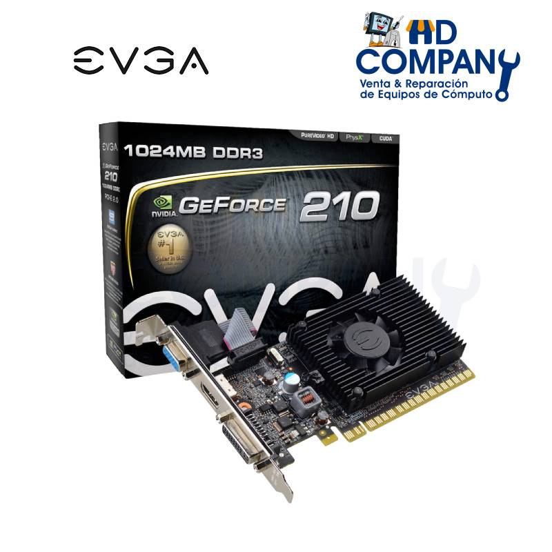Tarjeta de video EVGA G210 GEFORCE 1GB 64-bit