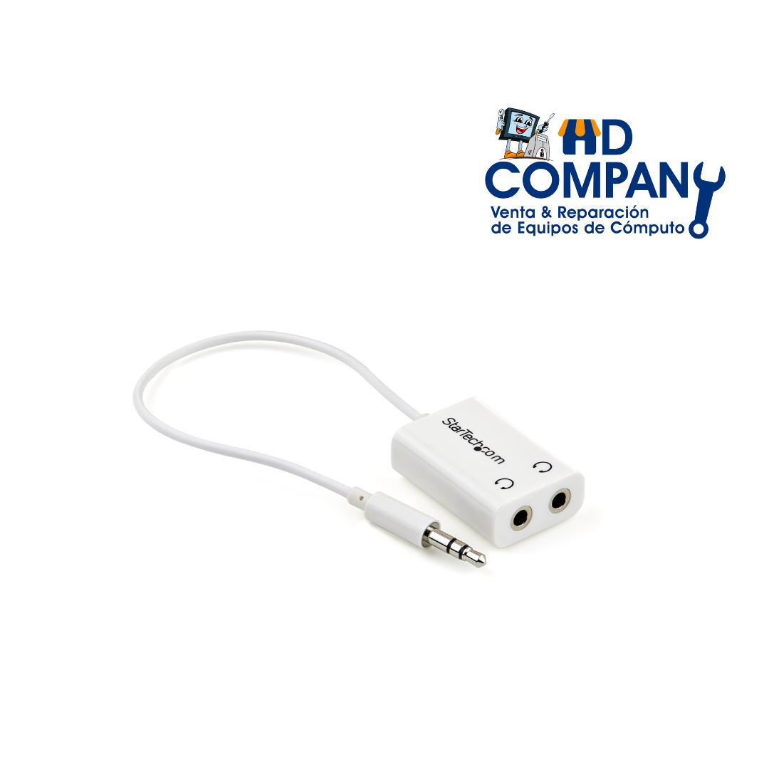 ADAPTADOR ENTRADA DE AUDIO 2 A 1|BOLSA BLANCA