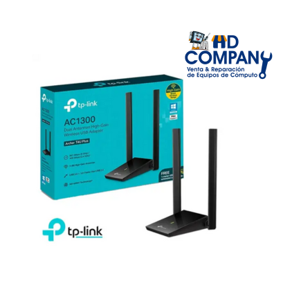 ADAPTADOR USB TP-LINK AC1300 DOBLE BANDA ARCHER T4U PLUS WIfi 2.4Ghz 5GHZ