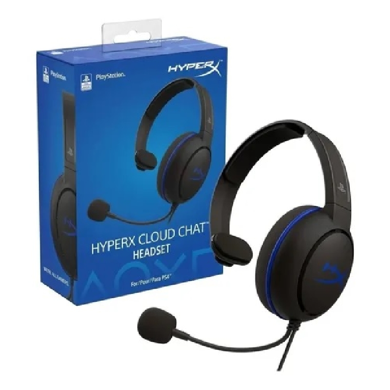 AUDIFONO HYPERX CLOUD CHAT PARA CONSOLA PS4, MICRÓFONO, CONECTOR 3.5MM
