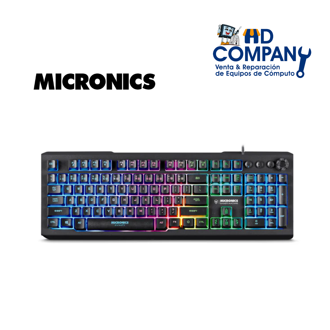 AVANTY TECLADO MECANICO GAMER MICRONICS MIC GK1000 ID449