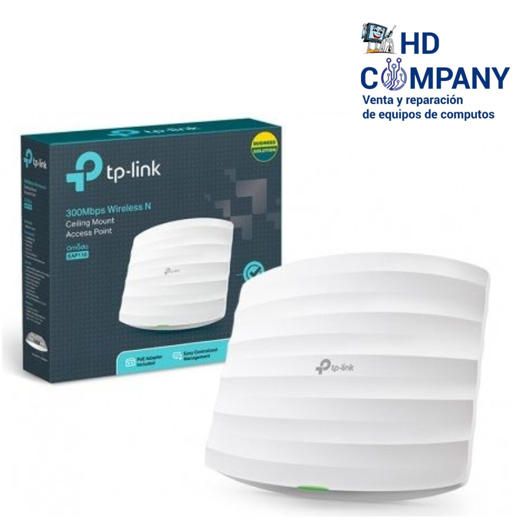 Access Point TP-LINK EAP110, N300, 2.4GHz, 802.11b/g/n, PoE.