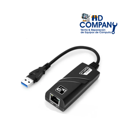 Adaptador USB 3.0 a RJ45 USB LAN Ethernet Windows Internet Gigabit 10/100/1000 MBPS