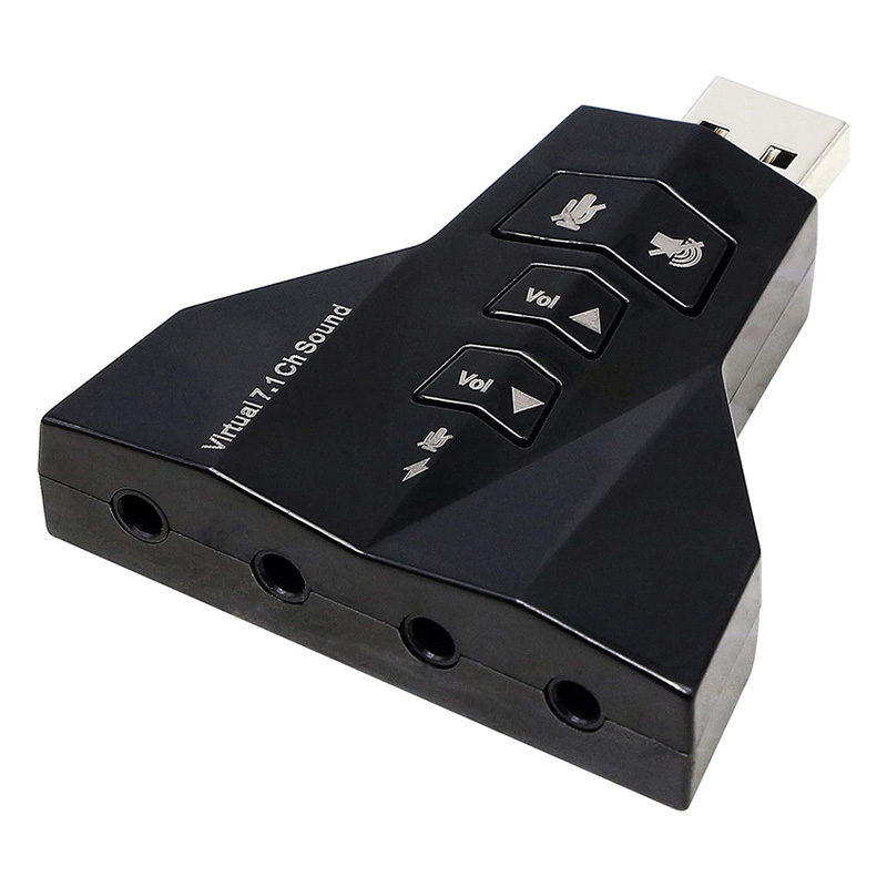 Adaptador USB de AUDIO 7.1 de 4 salidas