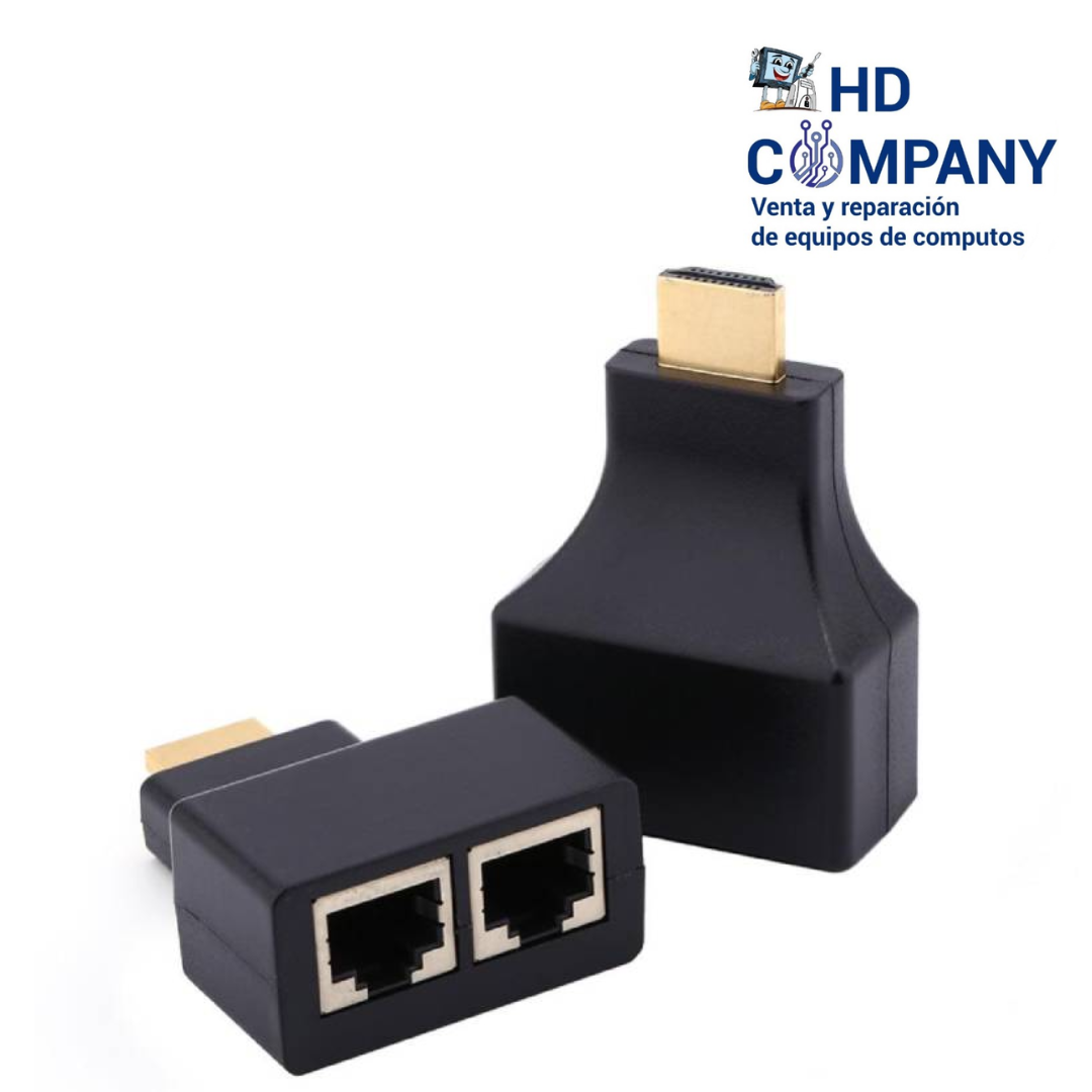 Adaptador extensor HDMI a RJ45 30 metros | HDMI EXTENDER 1080