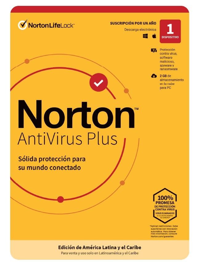 Antivirus NORTON para 1PC WIN7, WIN8 | blister amarillo
