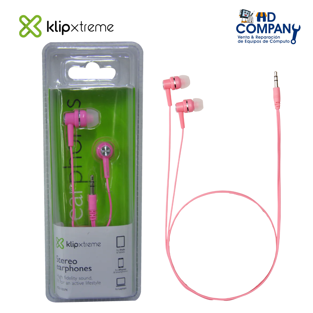 Audifono KLIP XTREME KSE-105PK 3.5mm rosado