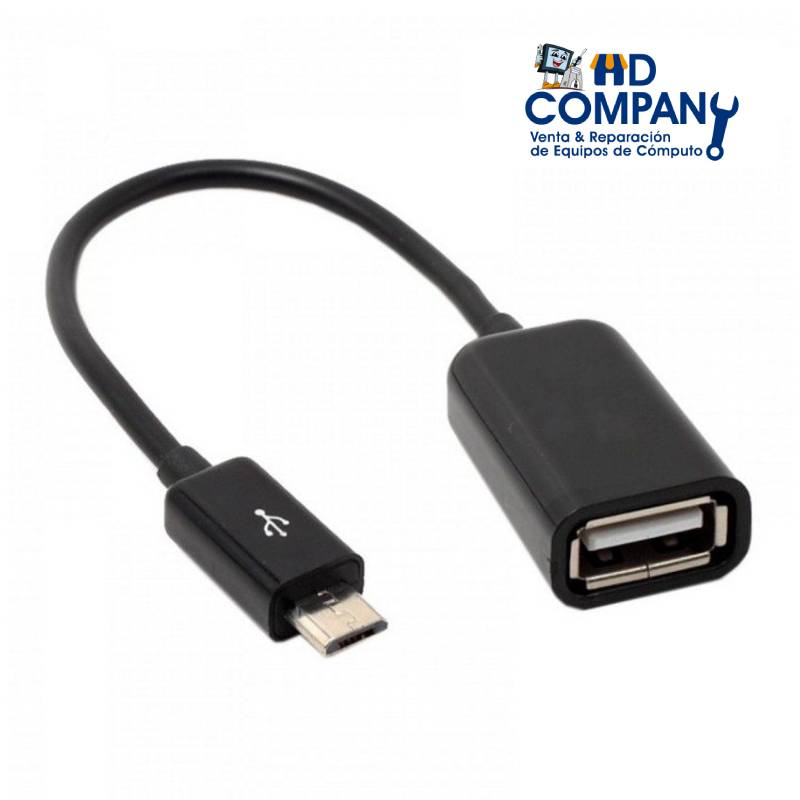 Cable OTG micro usb (V8) a USB hembra | bolsa