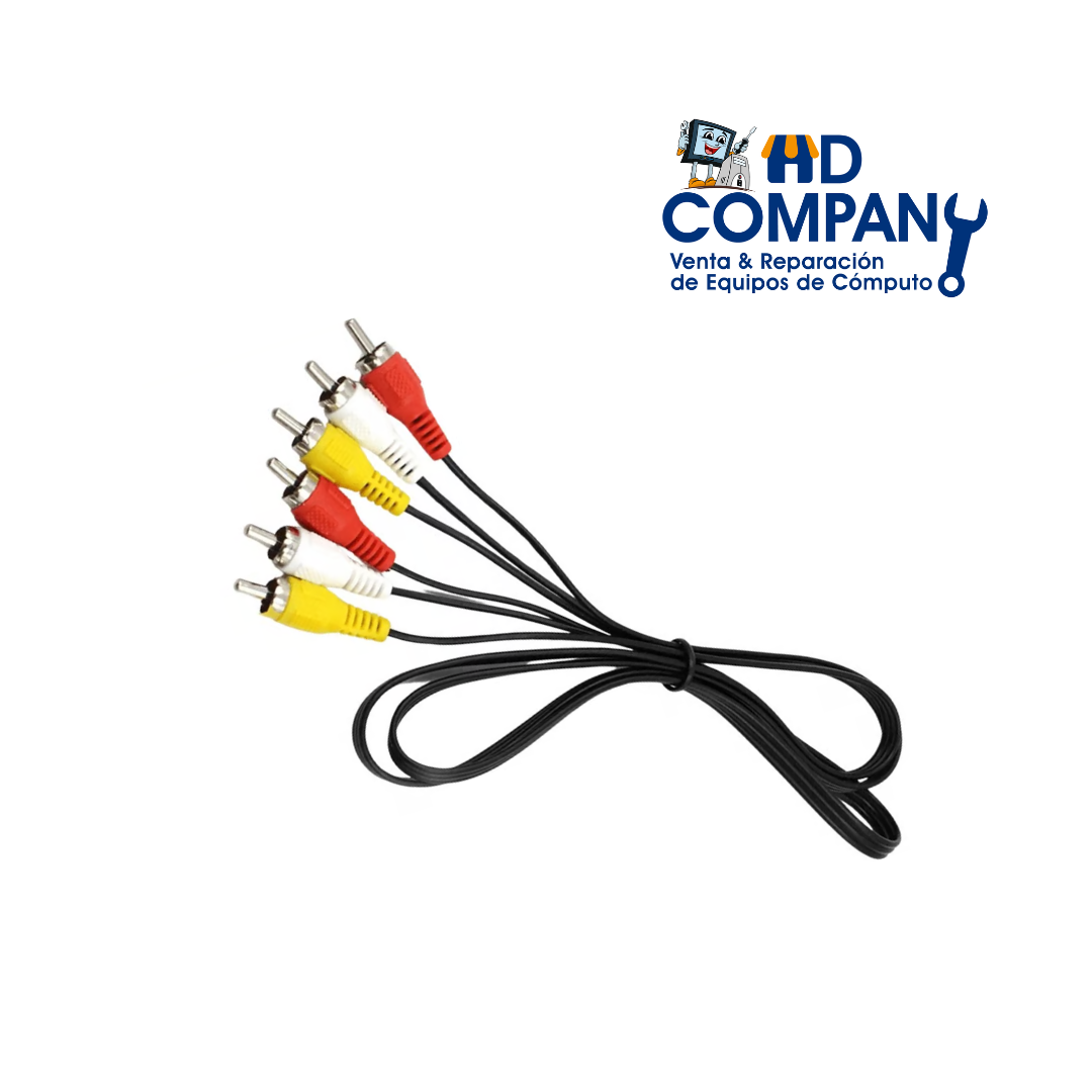 CABLE RCA AUDIO/ VIDEO 1.5m