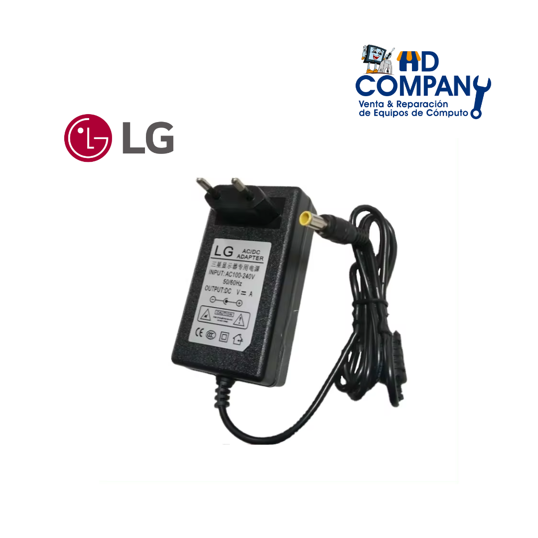 CARGADOR MONITOR LG 19V- 1.7A