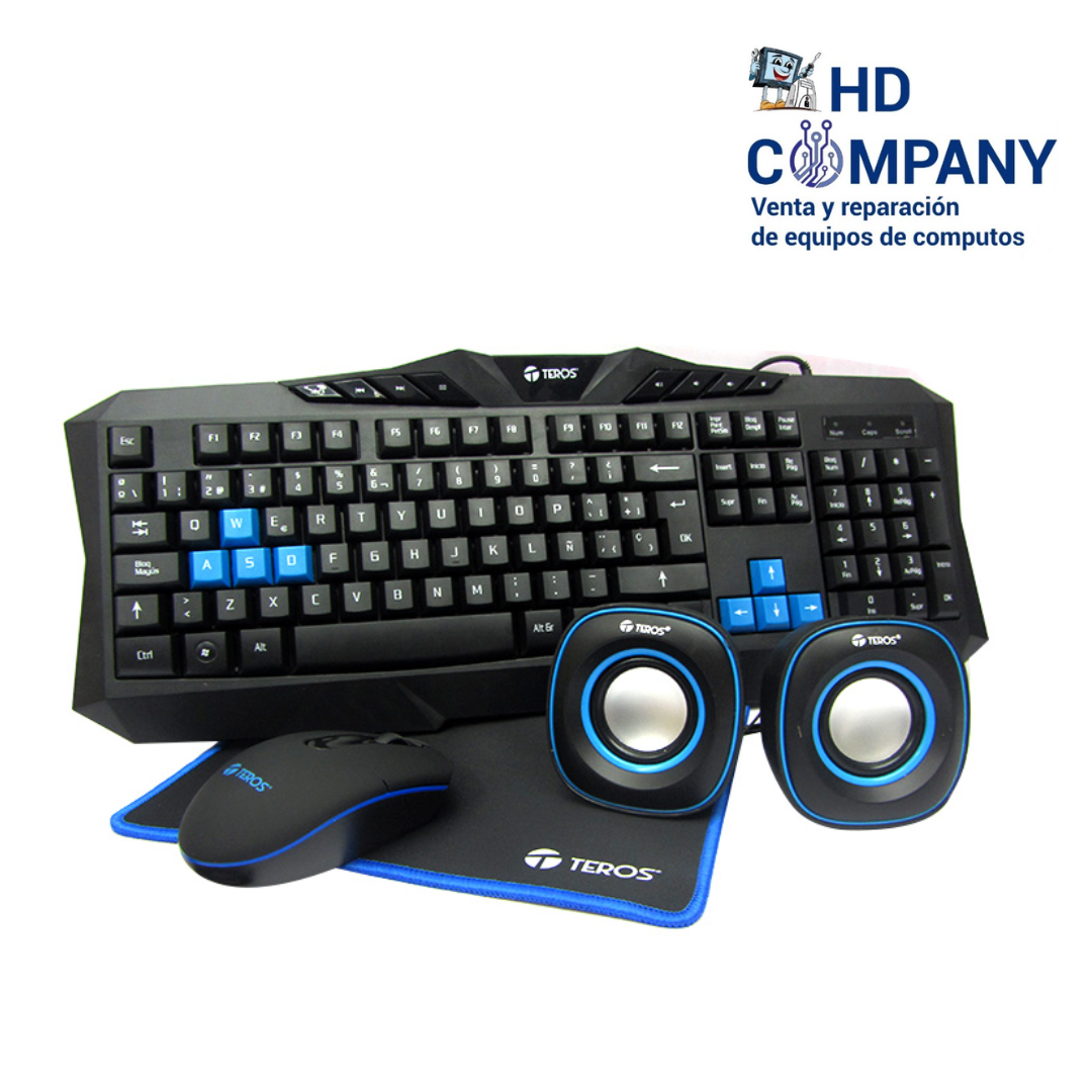 COMBO ALAMBRICO TEROS TE-4030B| teclado, mouse ,parlante