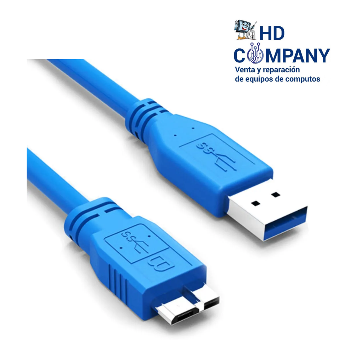 Cable para disco duro externo 3.0 1M| azul o negro