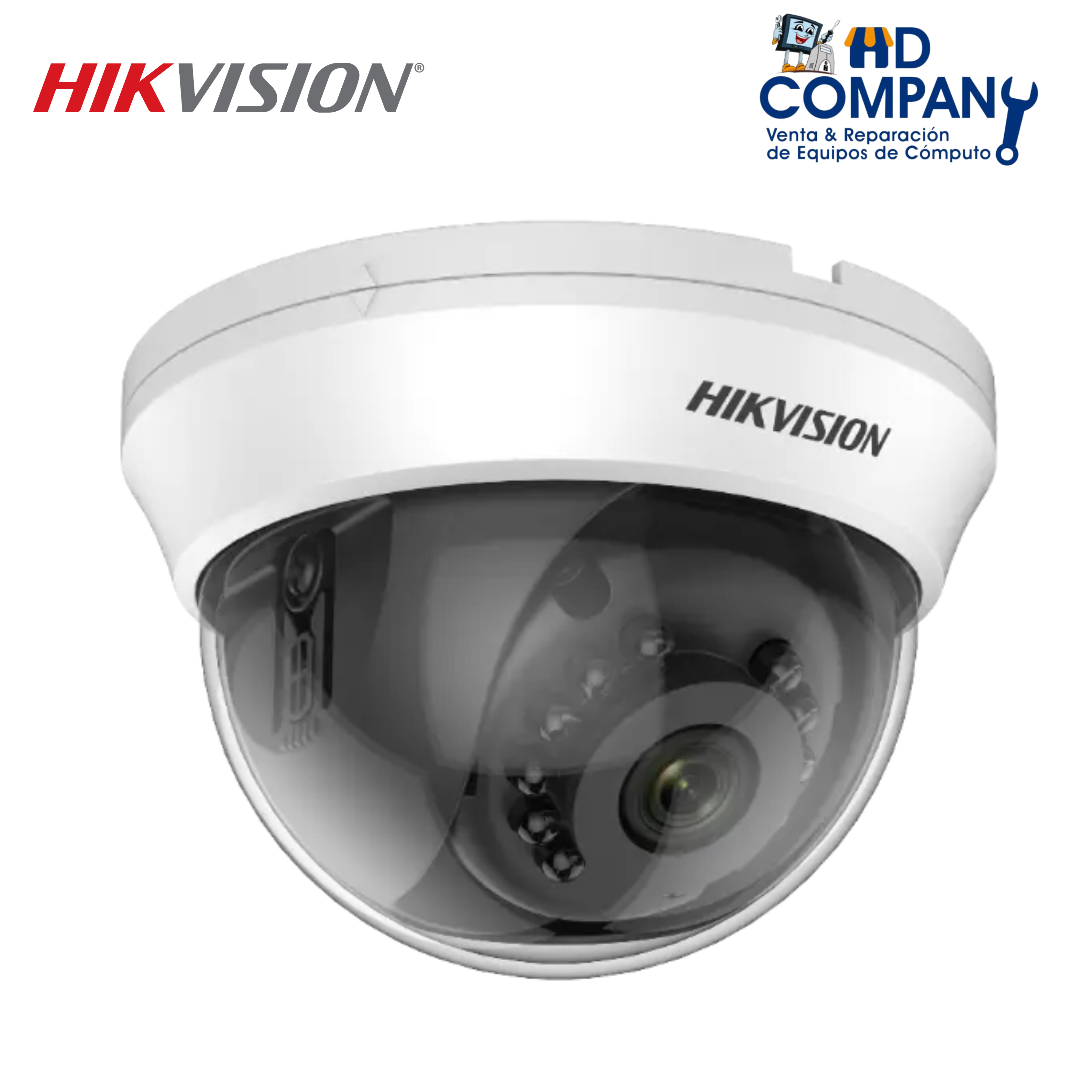 Camara Domo 1080p HIKVISION DS-2CE56D0T-IRMMF 2.8mm/Distancia 20M/sin audio