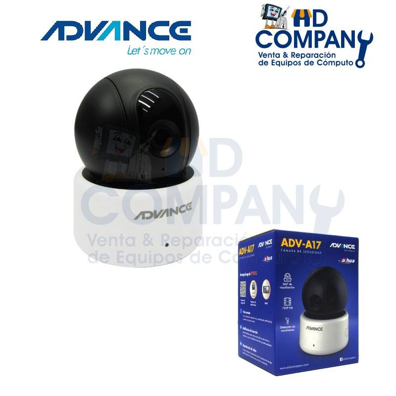 Camara IP inalambrica ADVANCE ADV-A17, Indoor, CMOS, Dia/Noche, 720p, H.264.