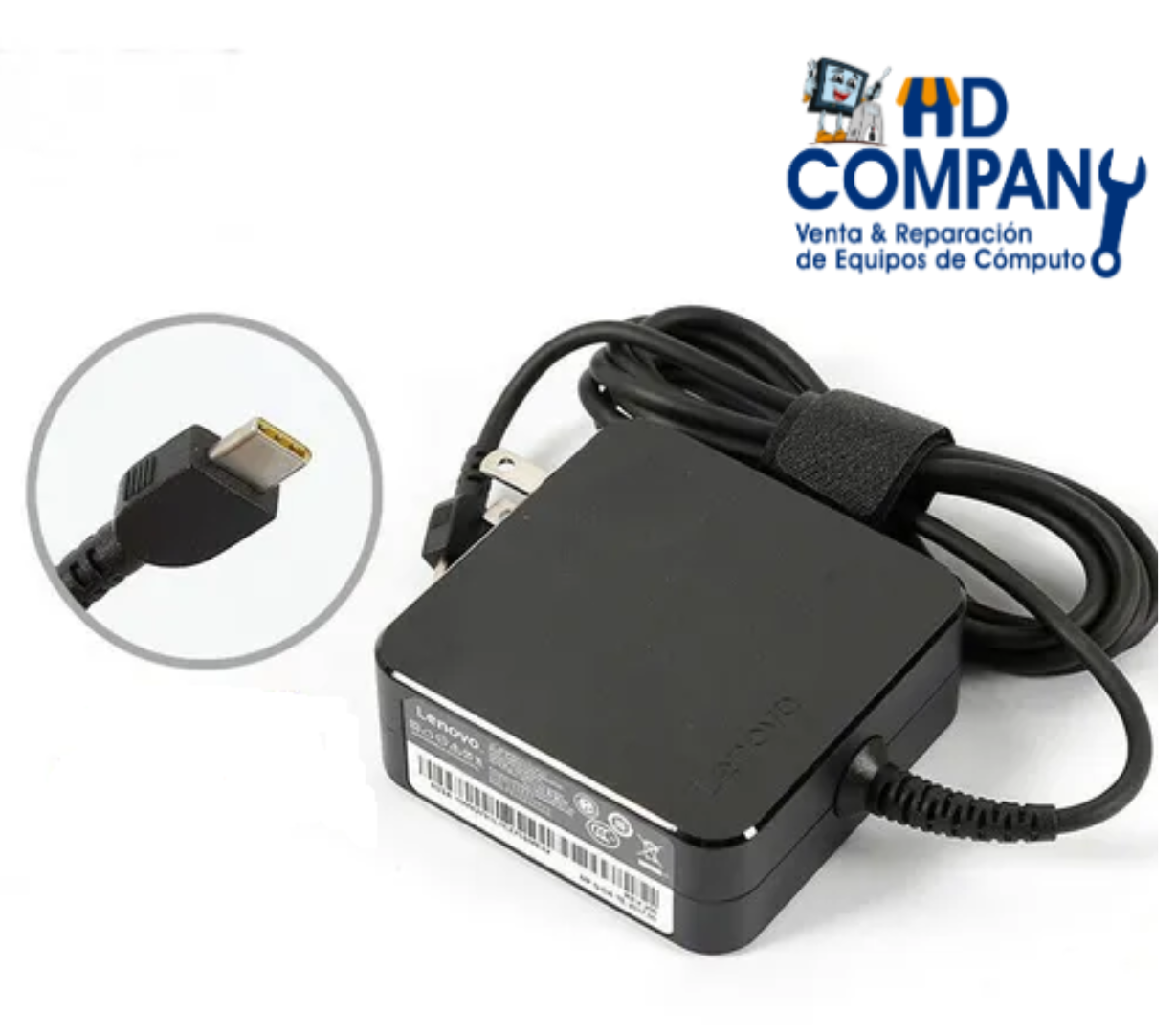 Cargador LENOVO 20V 3.25A/4.5A 65W| tipo C