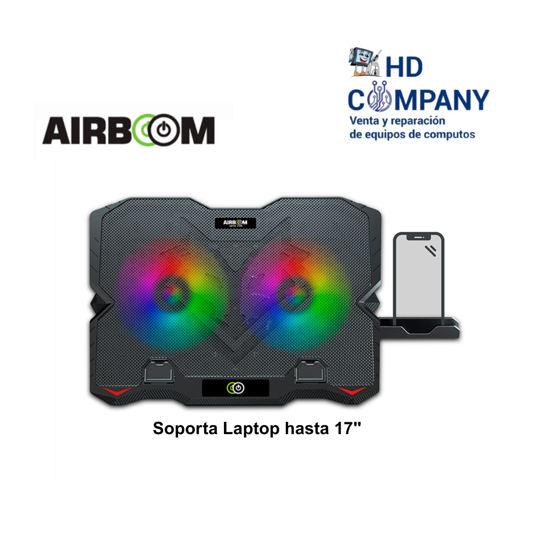 Cooler AIRBOOM ARTIC LED - AB005H SOPORTE CELULAR