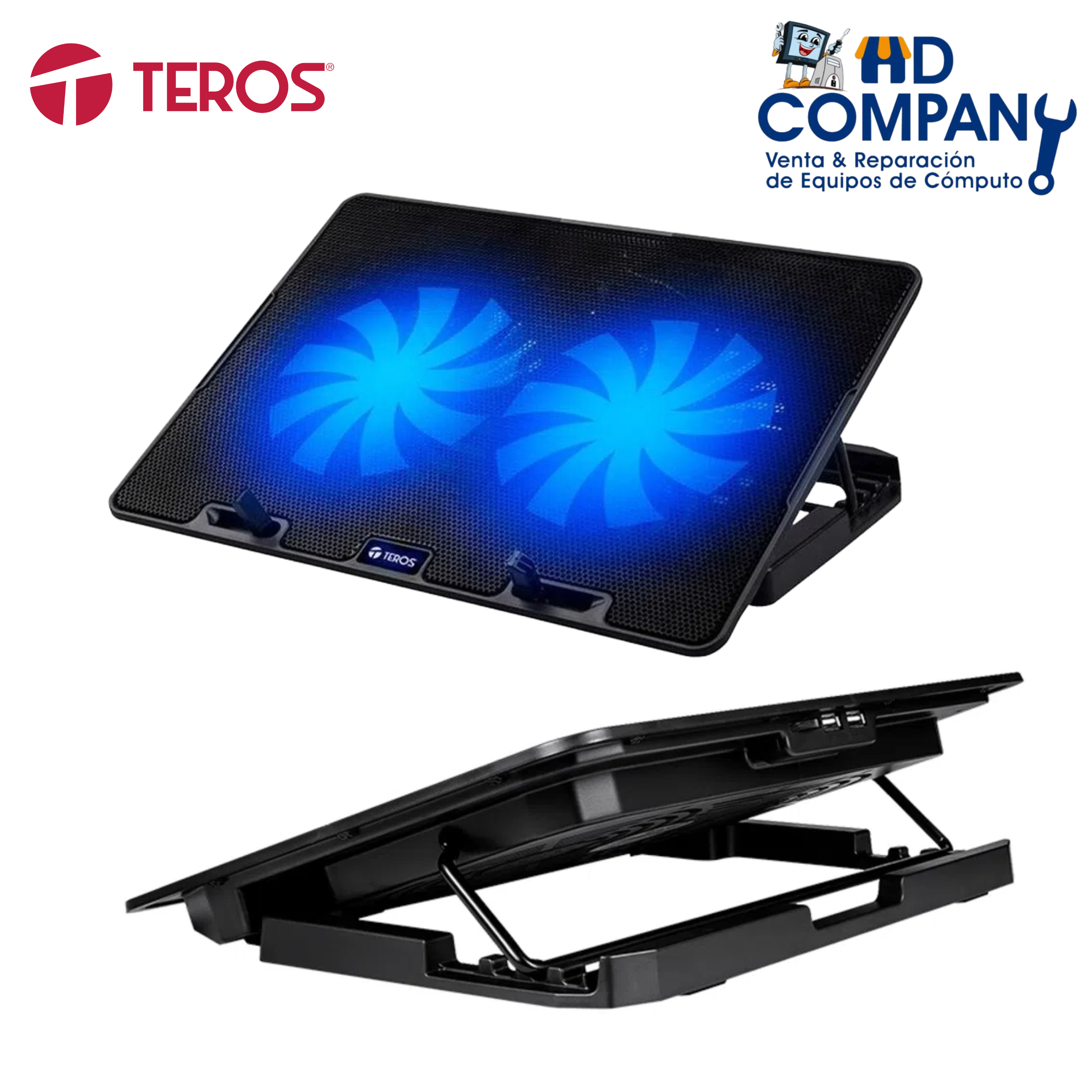 Cooler para laptop TEROS TE7020N | hasta 15.6" reclinable