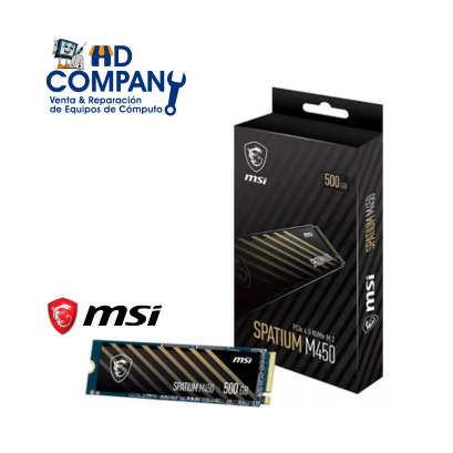 DISCO SOLIDO SSD NVME MSI SPATIUM M450, 500GB