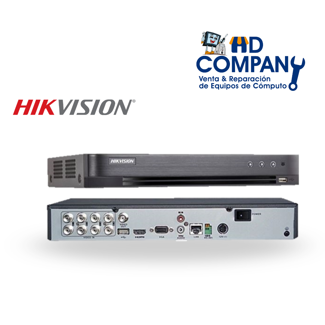 DVR 8 CANALES HIKVISION TURBO HD-H.265+ DS-7208HQHI-K1