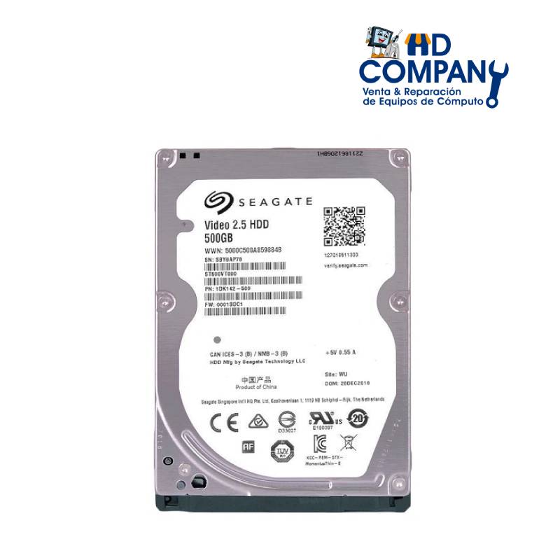 Disco duro SEAGATE 500gb 5400RPM  p/laptop