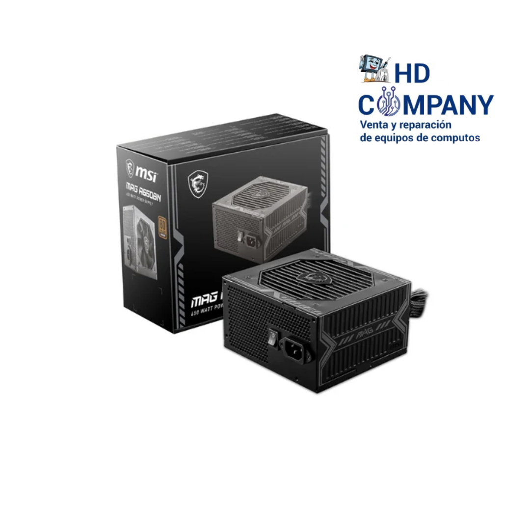 Fuente de PODER MSI MAG A650BN, 650W, 80 PLUS Bronze Certified