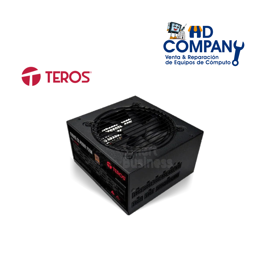 Fuente teros TE7175 F.Modular, ATX, 750W, 80 Plus Gold, 100V-240VAC