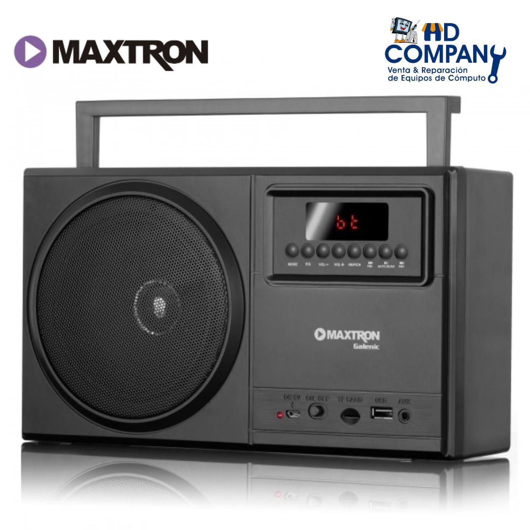 GALENIC MX202BT SISTEMA DE AUDIO PORTATIL LED FM mSA+USB MAXTRON