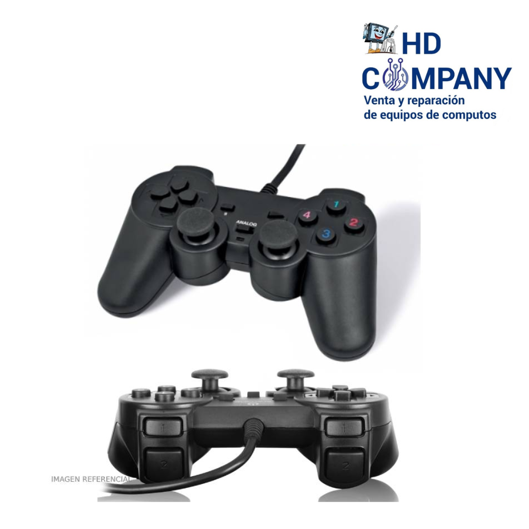 Gamepad ENKORE ENG1001PUP-B usb pc ps2 ps3 12 botones vibrador