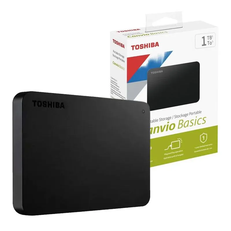HDD externo TOSHIBA 1TB CANVIO BASIC 3.0
