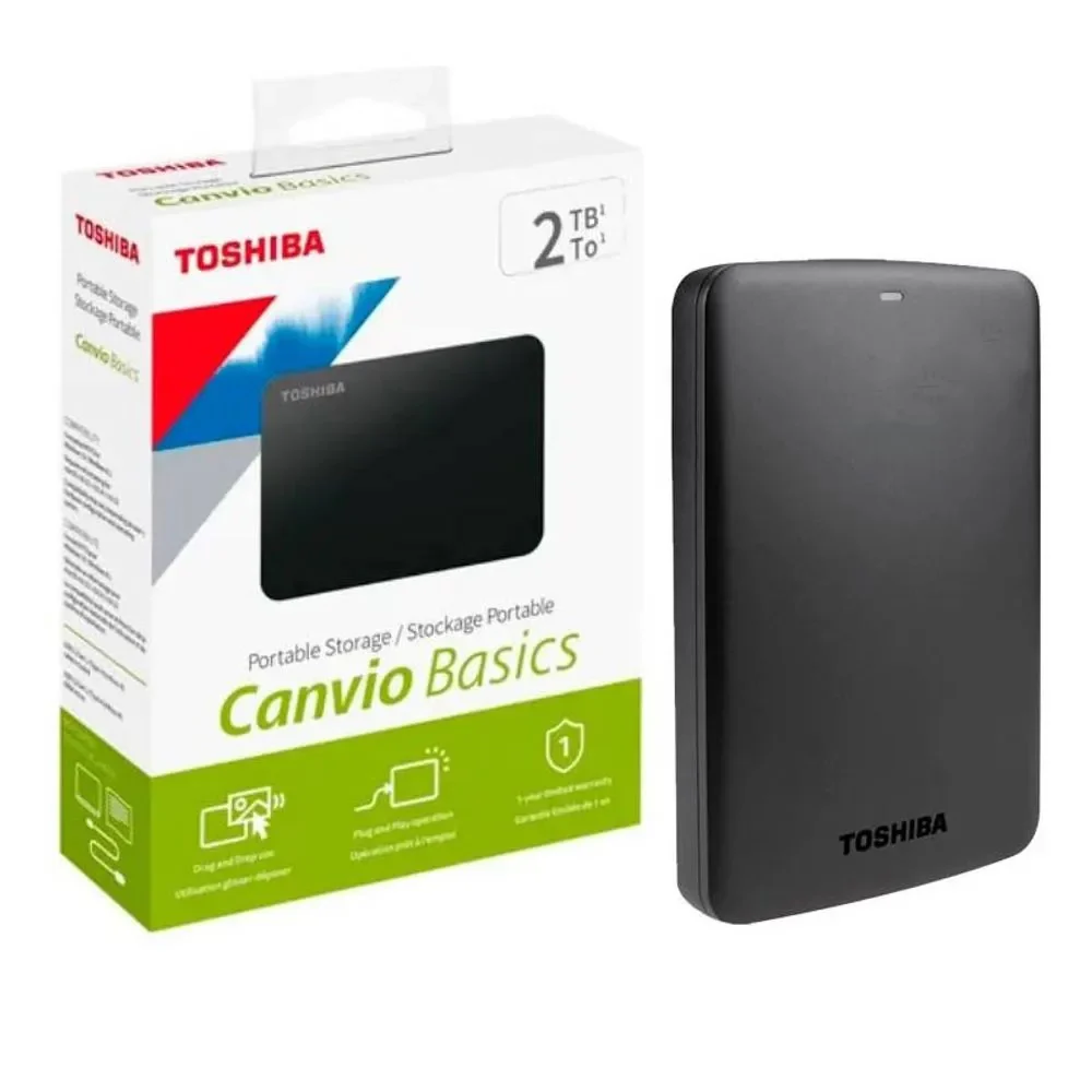 HDD externo TOSHIBA 2TB CANVIO BASIC 3.0