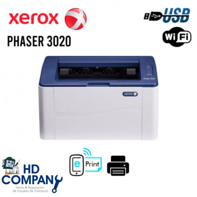 Impresora XEROX laser phaser 3020 20 ppm wifi