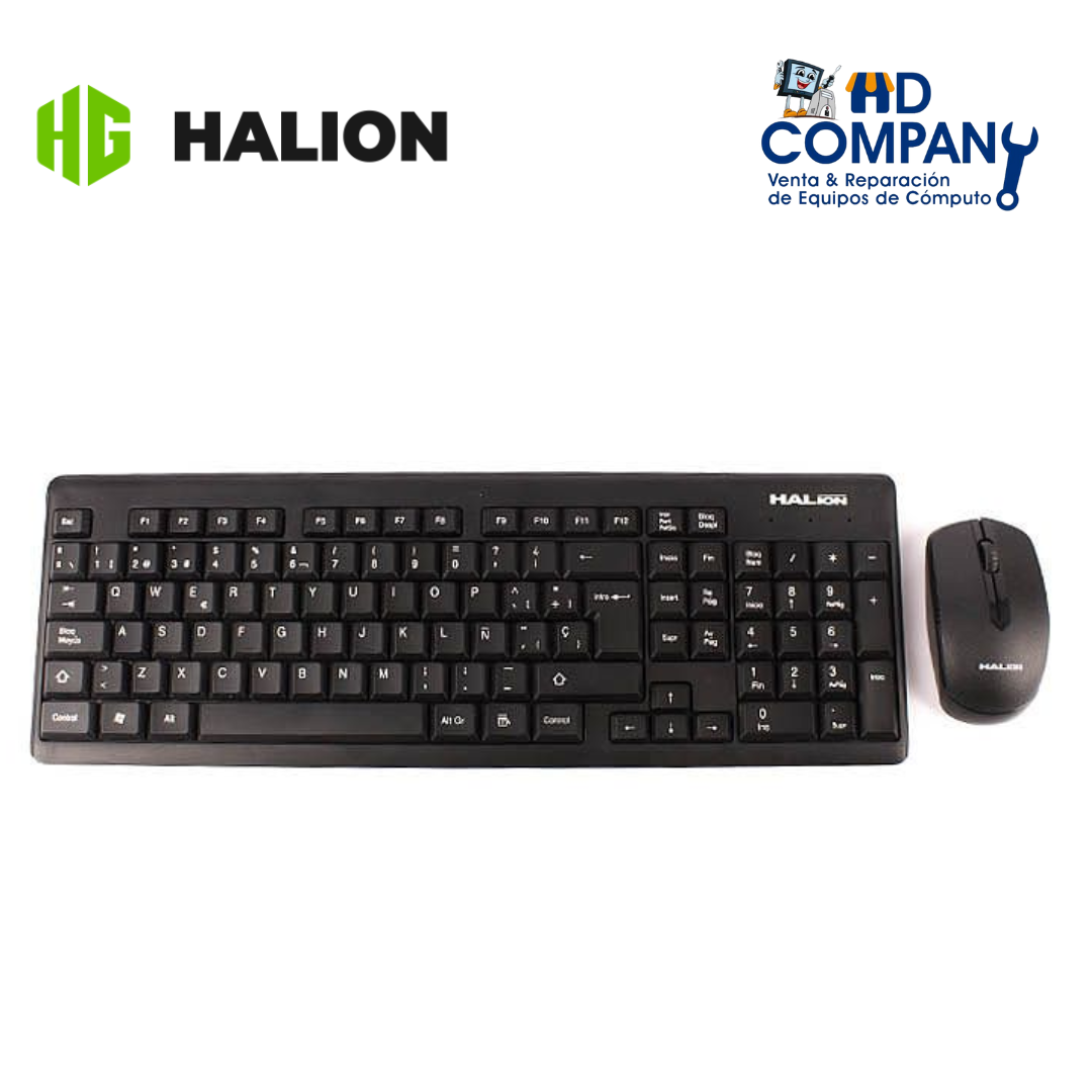 Kit teclado y mouse HALION inalámbrico HA-K204W