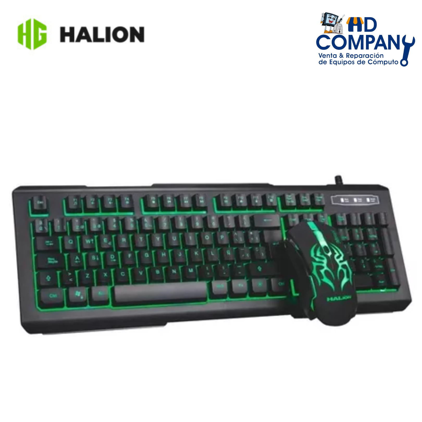 Kit teclado y mouse HALION mirage HA-810C gamer